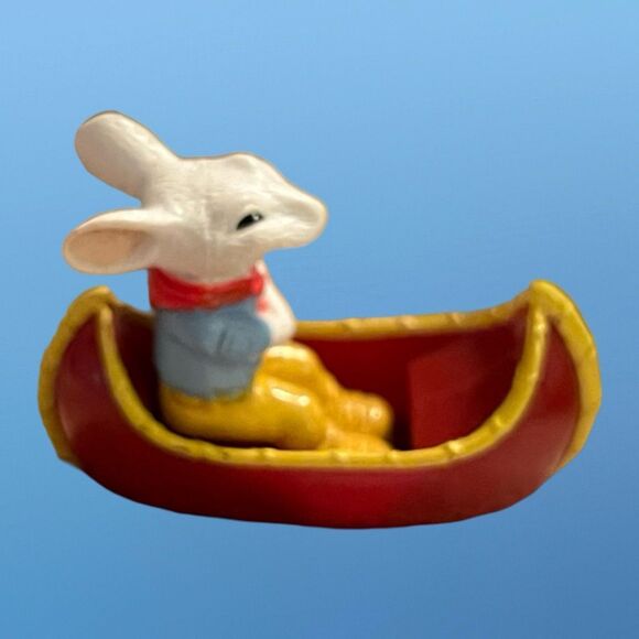 2005 Wendys Kids Meal STUART LITTLE CANOE BOAT PVC Figure B5 - Picture 6 of 6
